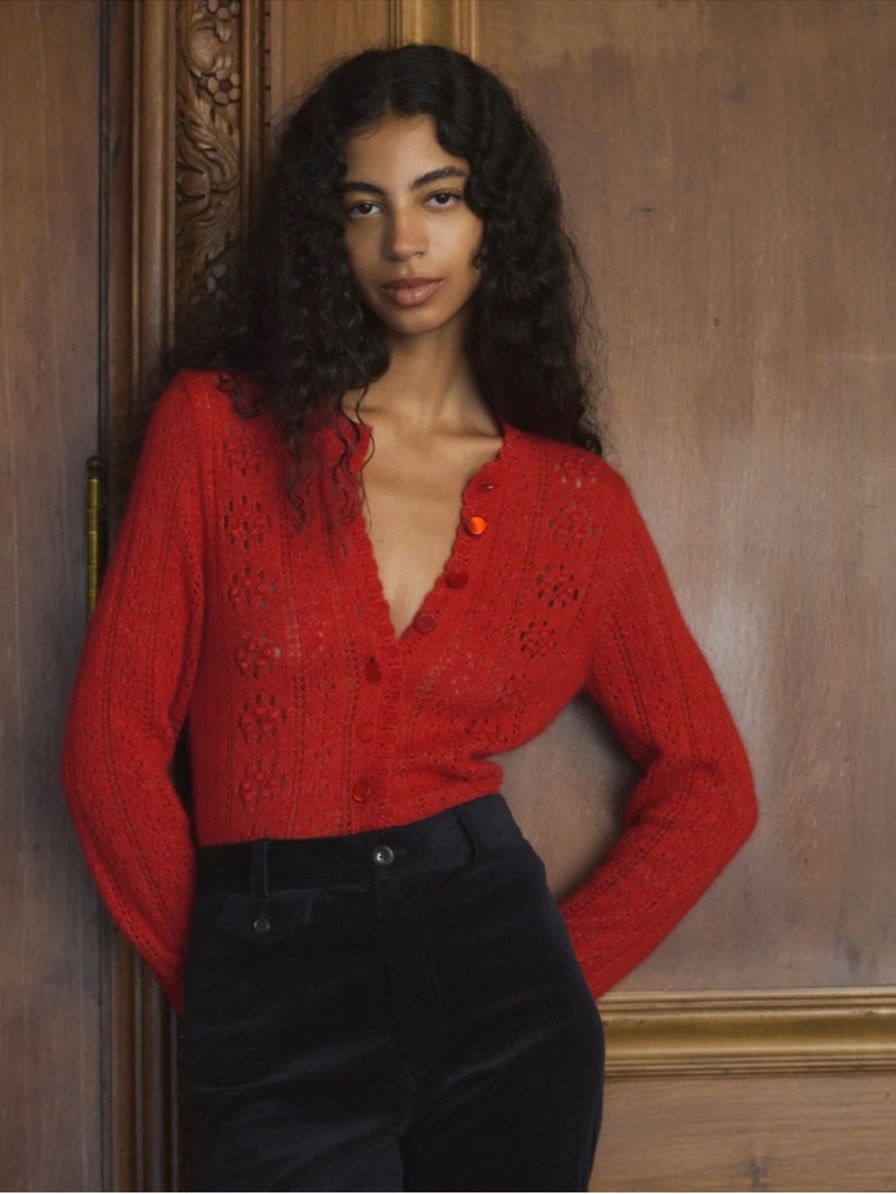 Doen Cosette Pointelle Cardigan